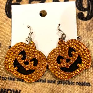 🎃 JACK-O-LANTERN HALLOWEEN PUMPKIN EARRINGS